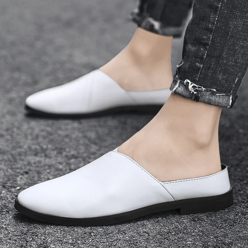 Handmade Mens Muller Shoes Summer Men Loafers Breathable Male Casual Shoes Lightweight Half Slipper Men Comfy Flats Lazy Shoes
Handmade Mens Muller Shoes Summer Men Loafers Breathable Male Casual Shoes Lightweight Half Slipper Men Comfy Flats Lazy Shoes