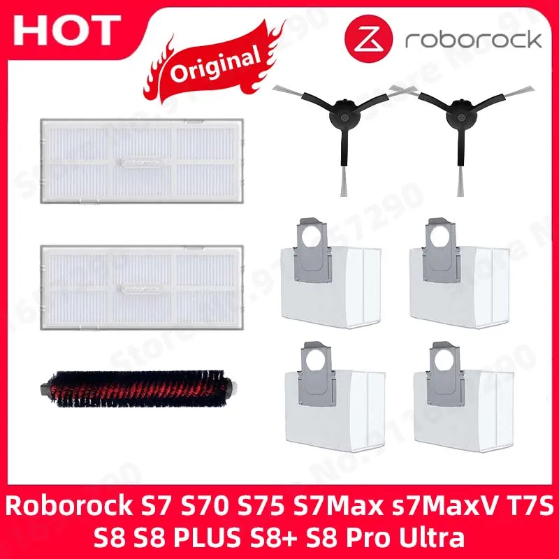 Original Roborock S70 S75 S7Max s7MaxV T7S Plus S8 PLUS S8+ S8 Pro Ultra Filter Side Self Cleaning Brush Dust Bag Accessories
Original Roborock S70 S75 S7Max s7MaxV T7S Plus S8 PLUS S8+ S8 Pro Ultra Filter Side Self Cleaning Brush Dust Bag Accessories