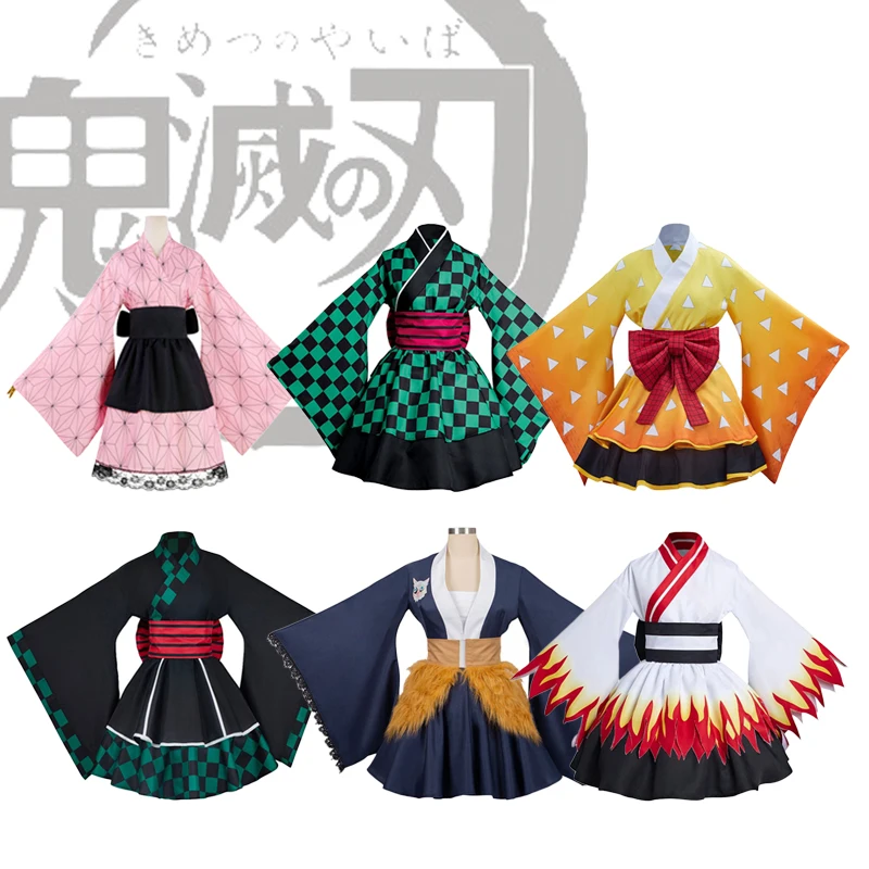 Demon Slayer Cosplay Anime Japanese Kimono Dress Halloween Costumes For Woimen Tanjirou Nezuko Zenitsu Party Performance ACGN
Demon Slayer Cosplay Anime Japanese Kimono Dress Halloween Costumes For Woimen Tanjirou Nezuko Zenitsu Party Performance ACGN