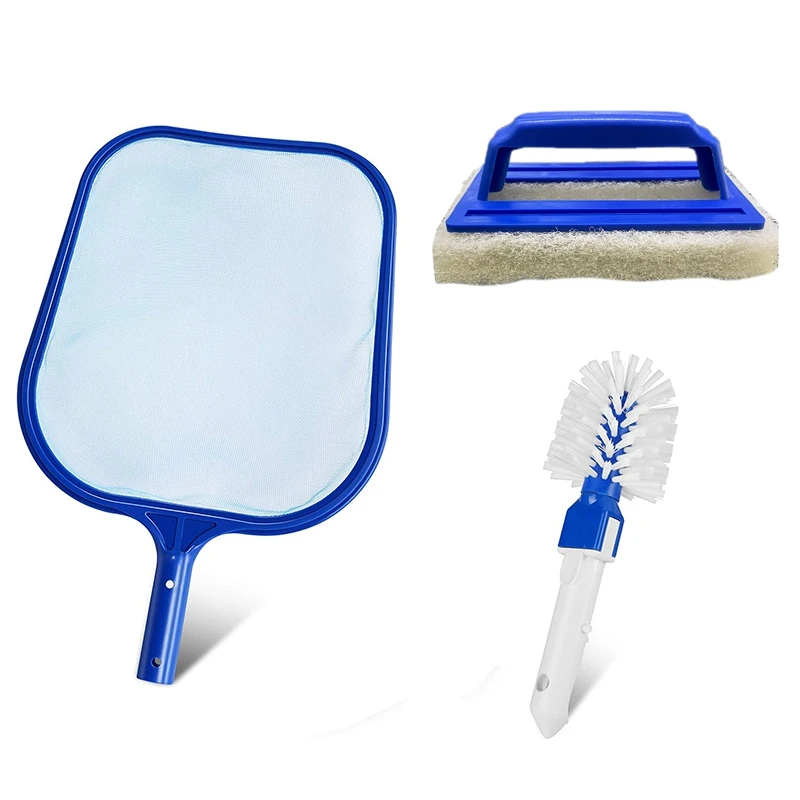 Набор для чистки бассейна, 3 шт., портативная спа-гидромассажная Ванна, аксессуары для бассейна с искусственной сеткой, губчатая щетка, скребок 
Набор для чистки бассейна, 3 шт., портативная спа-гидромассажная Ванна, аксессуары для бассейна с искусственной сеткой, губчатая щетка, скребок