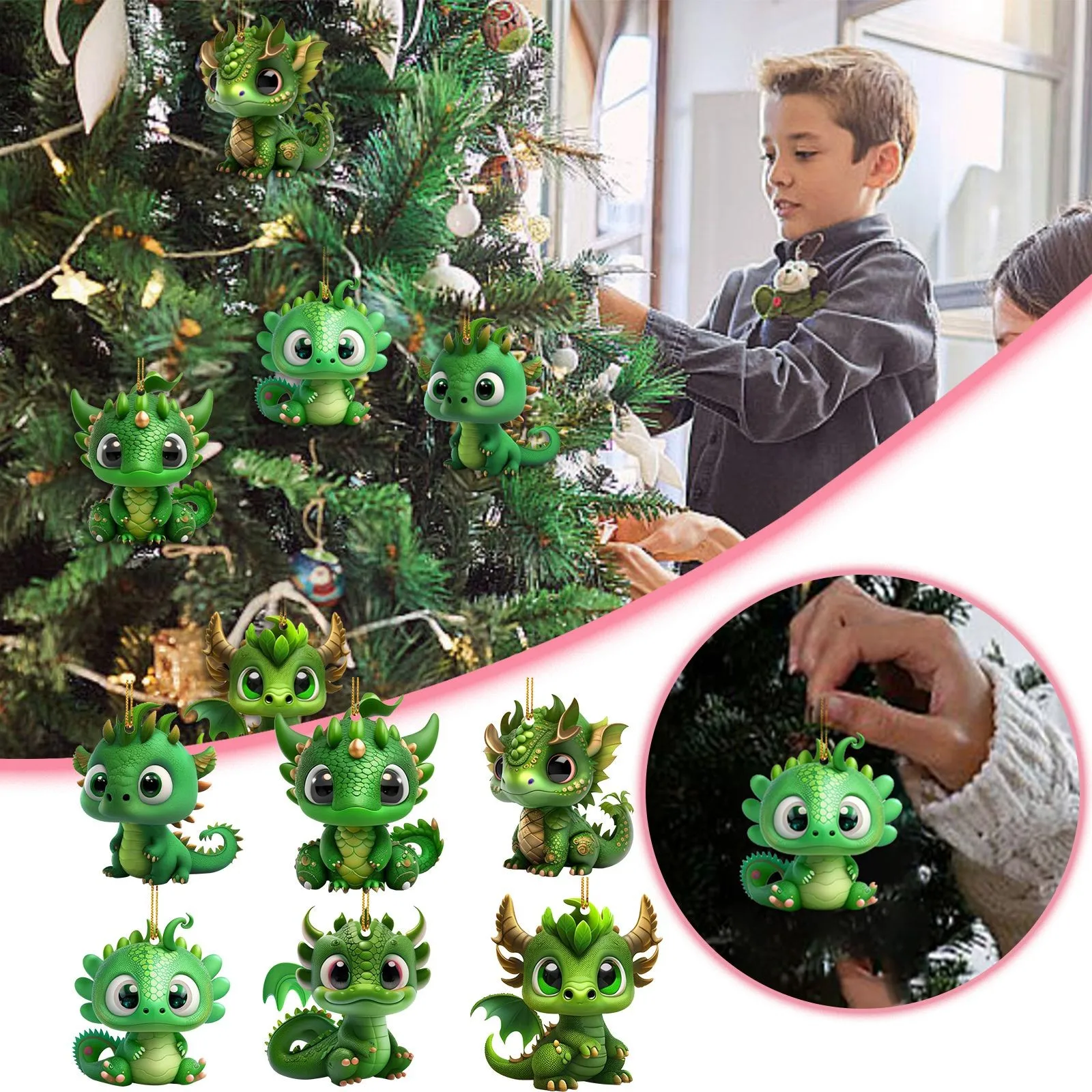 2023 Christmas Tree Pendant Cute Dragon Baby Cartoon Decorations Doll Gift Key Chain Car Hanging Ornaments Home Xmas Party Decor
2023 Christmas Tree Pendant Cute Dragon Baby Cartoon Decorations Doll Gift Key Chain Car Hanging Ornaments Home Xmas Party Decor