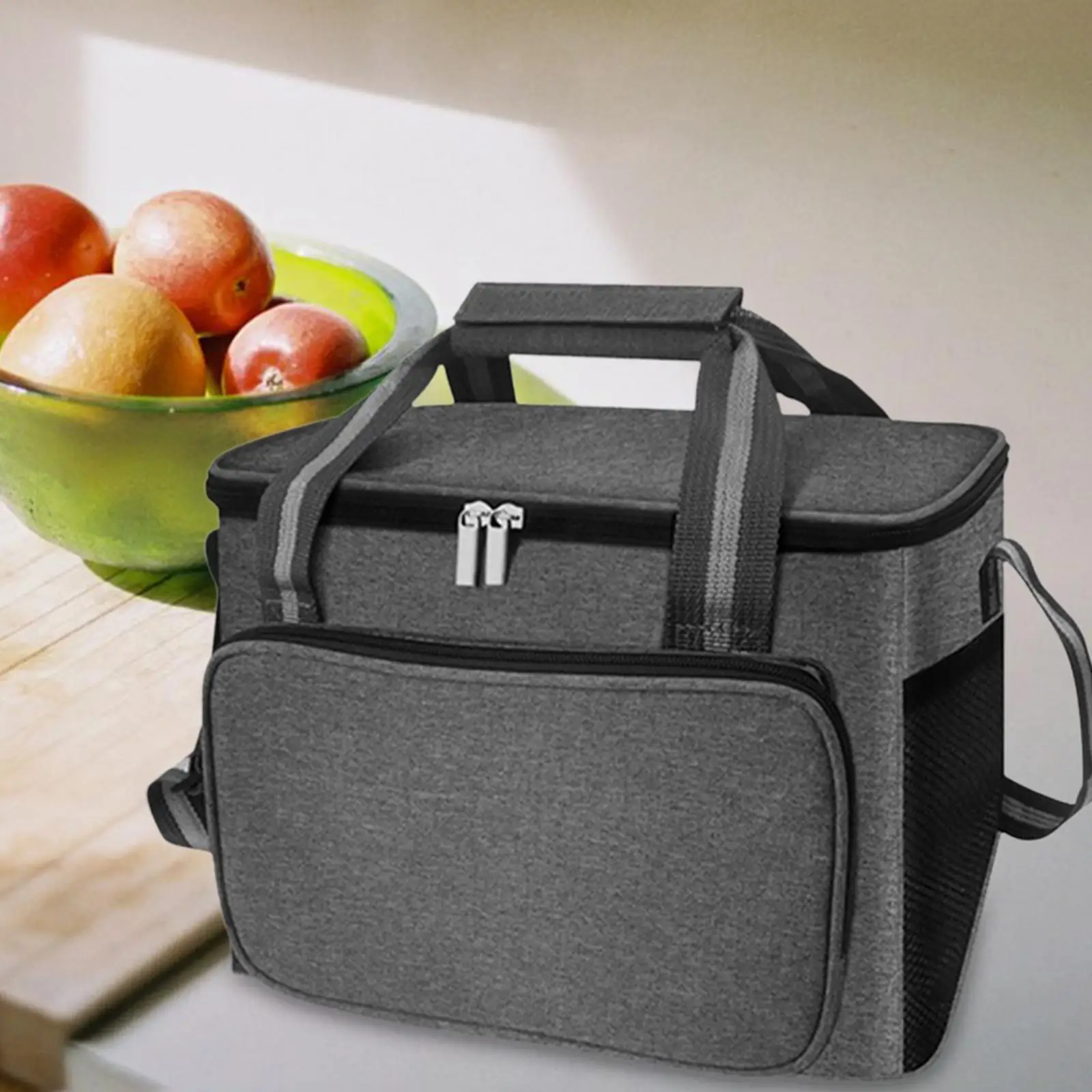 Insulated Lunch Bag Multi Pocket Waterproof Oxford Cloth Zipper Grocery Shopping Bag for Hiking Outdoor Picnic Woman and Man
Insulated Lunch Bag Multi Pocket Waterproof Oxford Cloth Zipper Grocery Shopping Bag for Hiking Outdoor Picnic Woman and Man