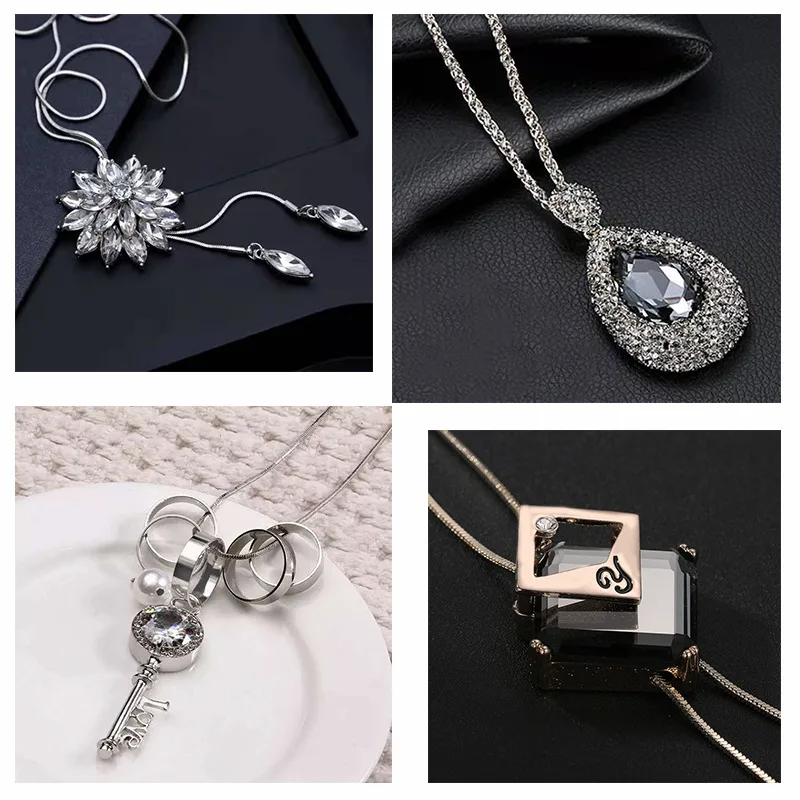 Long exaggerated sweater chain with versatile new women's autumn/winter vintage crystal fashionable and high-end necklace
Long exaggerated sweater chain with versatile new women's autumn/winter vintage crystal fashionable and high-end necklace