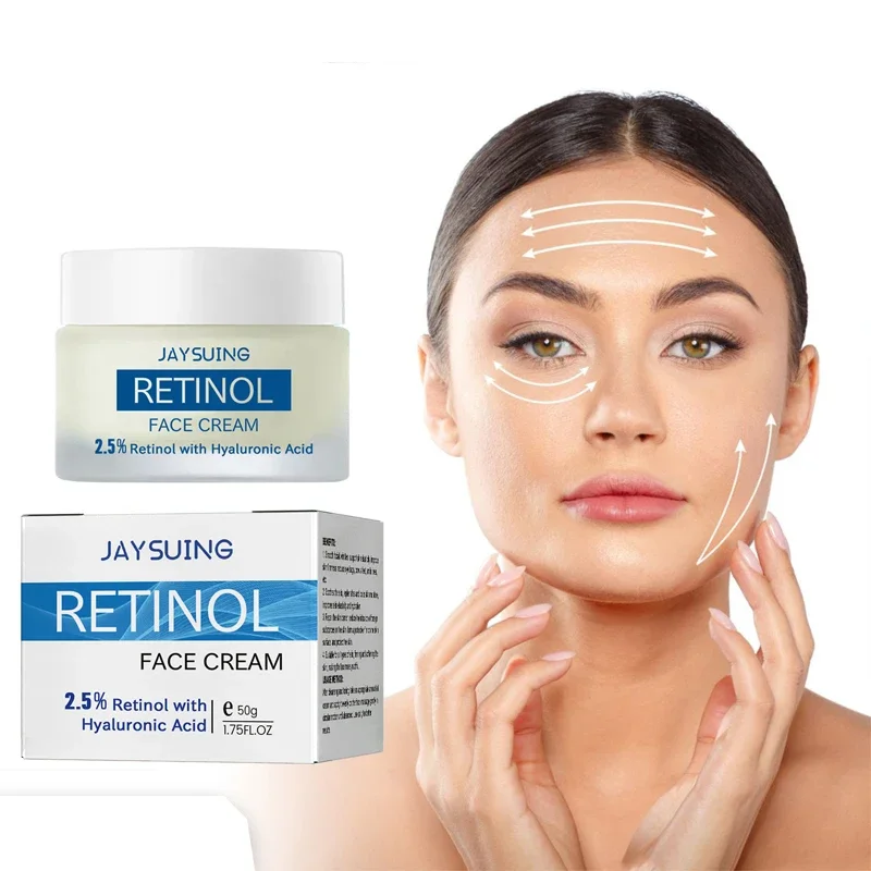 Retinol anti-aging cream reduces pigmentation tightens fine lines moisturizes and rejuvenates facial skin
Retinol anti-aging cream reduces pigmentation tightens fine lines moisturizes and rejuvenates facial skin