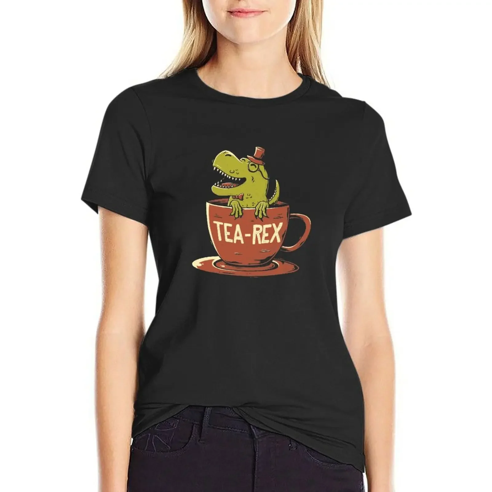 Tea-Rex - Cute Funny Dino Gift T-Shirt summer tops summer top korean fashion workout shirts for Women
Tea-Rex - Cute Funny Dino Gift T-Shirt summer tops summer top korean fashion workout shirts for Women