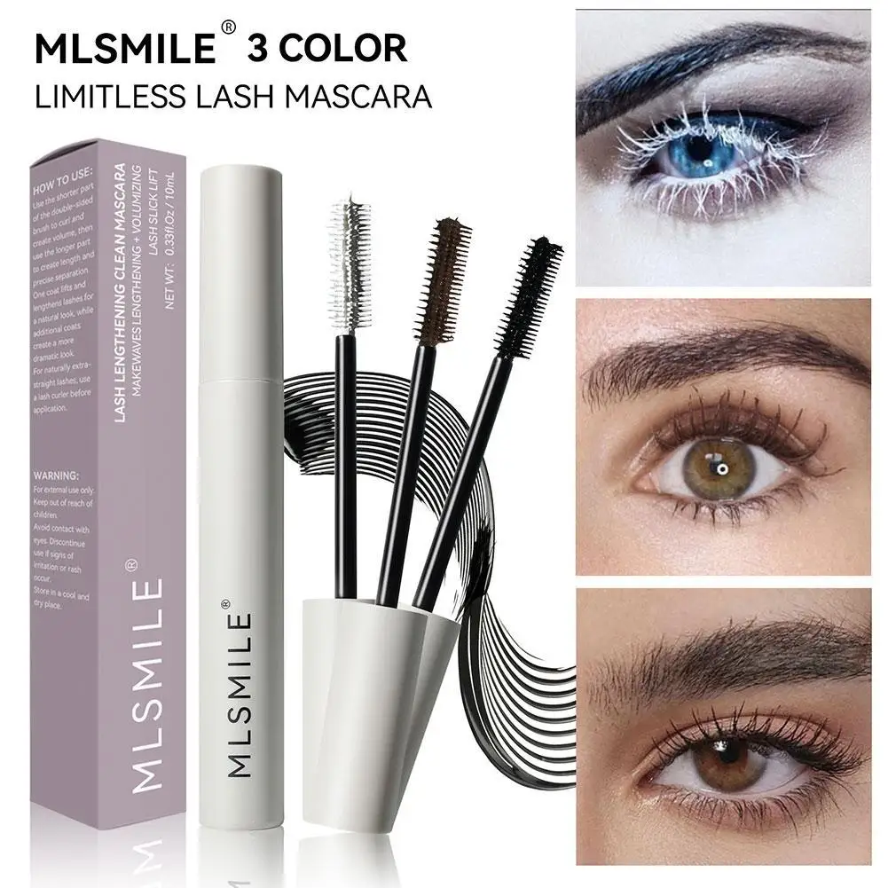 

3colors 3D Mascara Lengthening Black Lash Eyelash Extension Eye Lashes Brush Beauty Makeup Long-wearing Gold Color Mascara