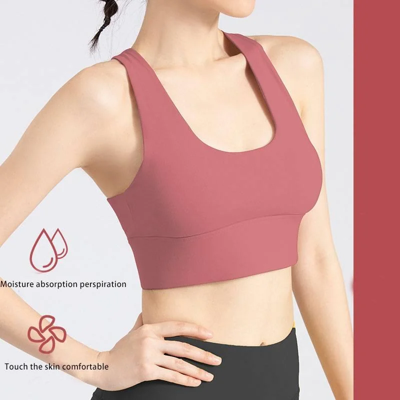 Sports Bra Underwear Women's High Strength Anti-shock Top Beauty Back Running Sport Fitness Bra Yoga Vest
Sports Bra Underwear Women's High Strength Anti-shock Top Beauty Back Running Sport Fitness Bra Yoga Vest