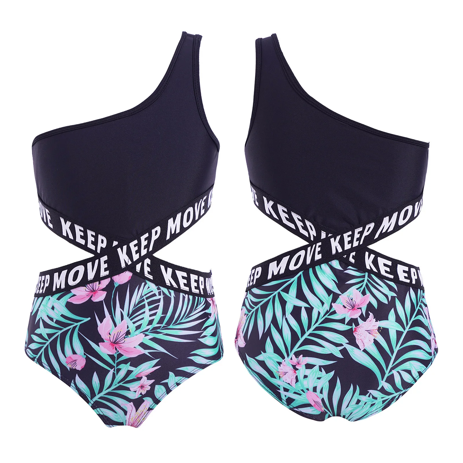 Kids Girls One-piece Swimsuit Jumpsuit Hollow Out Letters Printed Webbing Patchwork Bodysuit Beach Pool Swimming Bathing Suit
Kids Girls One-piece Swimsuit Jumpsuit Hollow Out Letters Printed Webbing Patchwork Bodysuit Beach Pool Swimming Bathing Suit