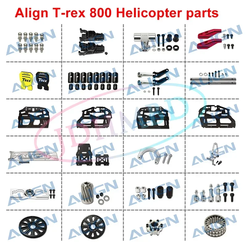 

ALIGN T-REX 800 Main Shaft Control Arm Set M1 Torque Tube Front Drive Gear Set/23T PRO Vertical Stabilizer Parts RC Helicopter