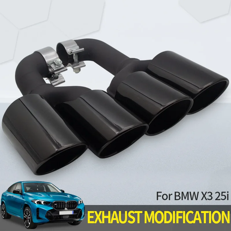 BMW X3 modified tailthroat Four outlet exhaust pipe for BMW X3 25i stainless steel round mouth sports tailthroat
BMW X3 modified tailthroat Four outlet exhaust pipe for BMW X3 25i stainless steel round mouth sports tailthroat