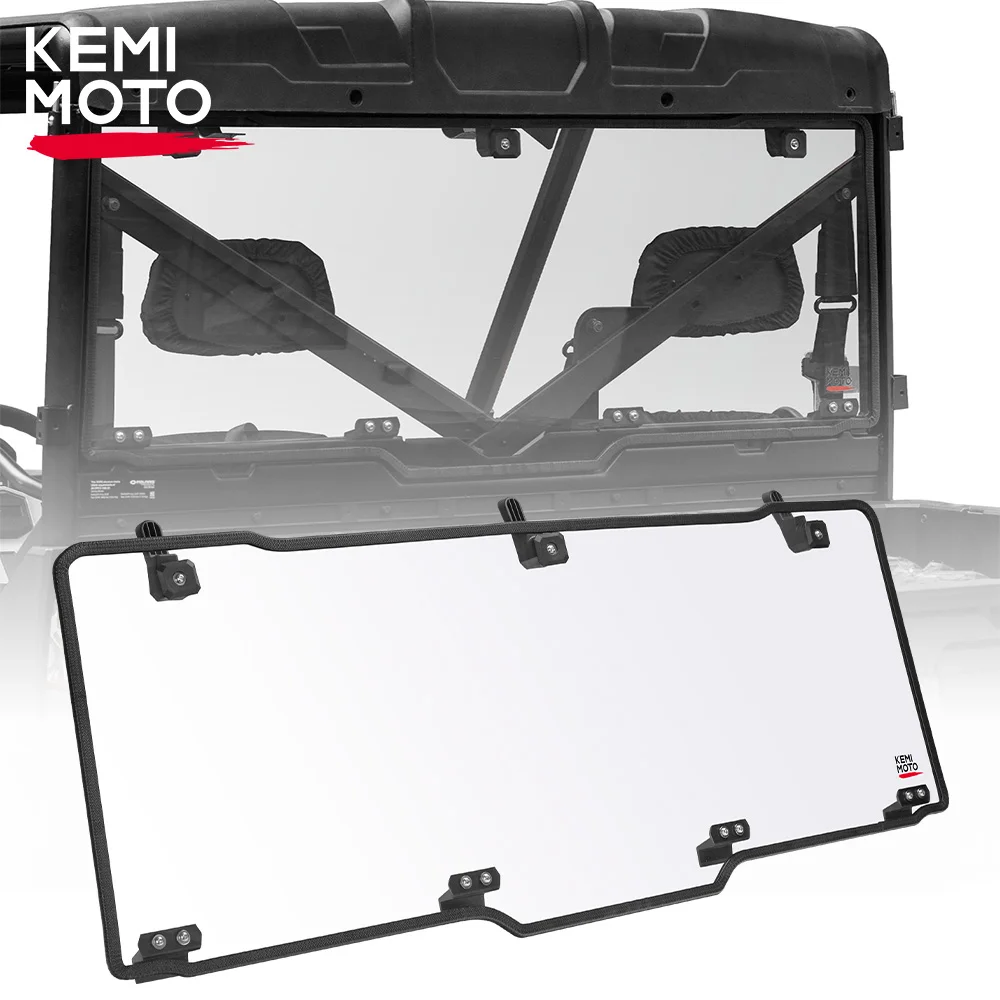 

KEMIMOTO Rear Window Hard Windshield Compatible with Polaris Ranger XP 1000/ XP 900 Crew PRO XD 4000G/2000G/2000G AWD 2013-2023