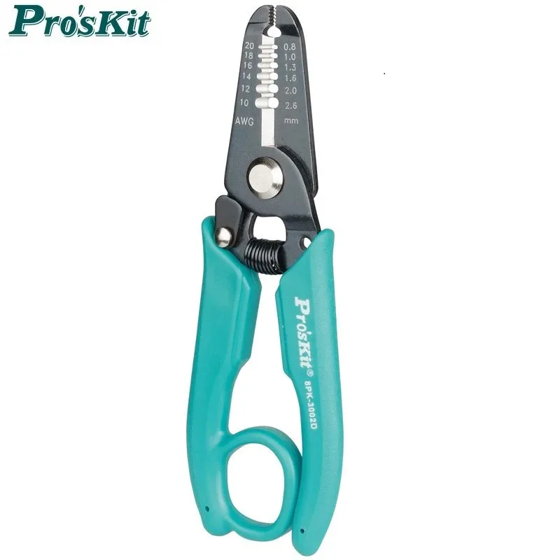 

Pro'sKit 8PK-3002D high quality electronic wire stripper cutting pliers (AWG 30/28/26/24/22/20 precision pliers