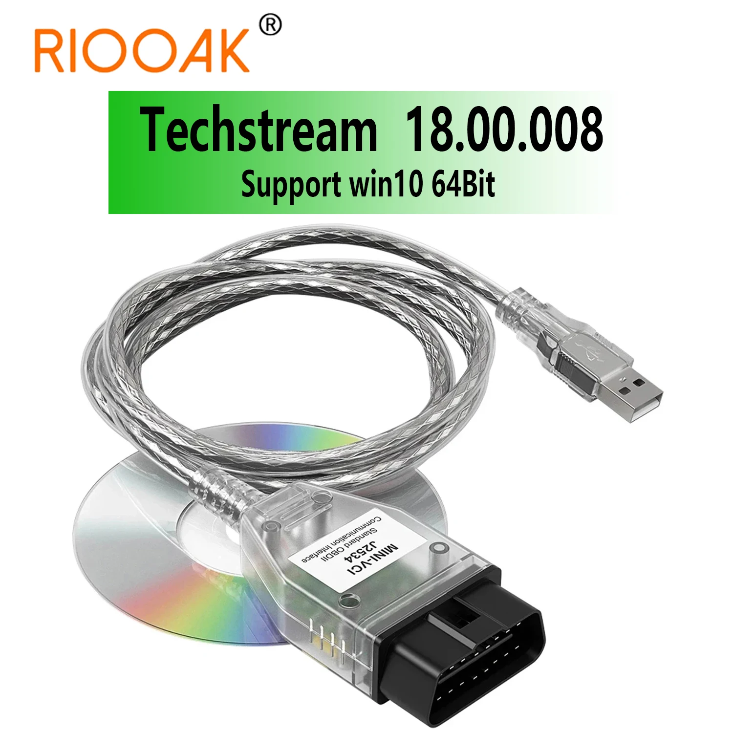 V18.00.008 MINI VCI For TOYOTA TIS Techstream Mini vci FTDI FT232RL Chip J2534 OBD2 Car Diagnostic Cable Until Feb 2023 Years
V18.00.008 MINI VCI For TOYOTA TIS Techstream Mini vci FTDI FT232RL Chip J2534 OBD2 Car Diagnostic Cable Until Feb 2023 Years