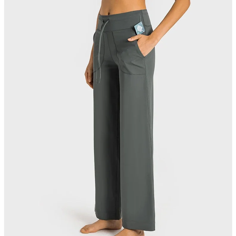 With Logo Wide Leg Pants Throwback Still Women's Loose Yoga High Waist Drawstring Outdoor Casual Jogging Gym Sports Flare Pants
With Logo Wide Leg Pants Throwback Still Women's Loose Yoga High Waist Drawstring Outdoor Casual Jogging Gym Sports Flare Pants