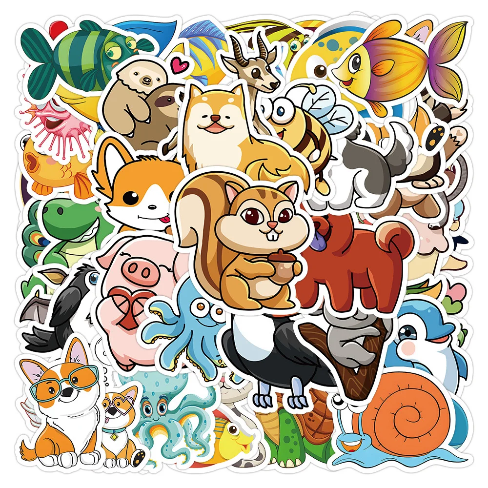 10/30/50PCS New DIY Cute Animal Stickers Cartoon Creative Anime iPad Desk Luggage Car Guitar Bed Decoration Waterproof Wholesale
10/30/50PCS New DIY Cute Animal Stickers Cartoon Creative Anime iPad Desk Luggage Car Guitar Bed Decoration Waterproof Wholesale