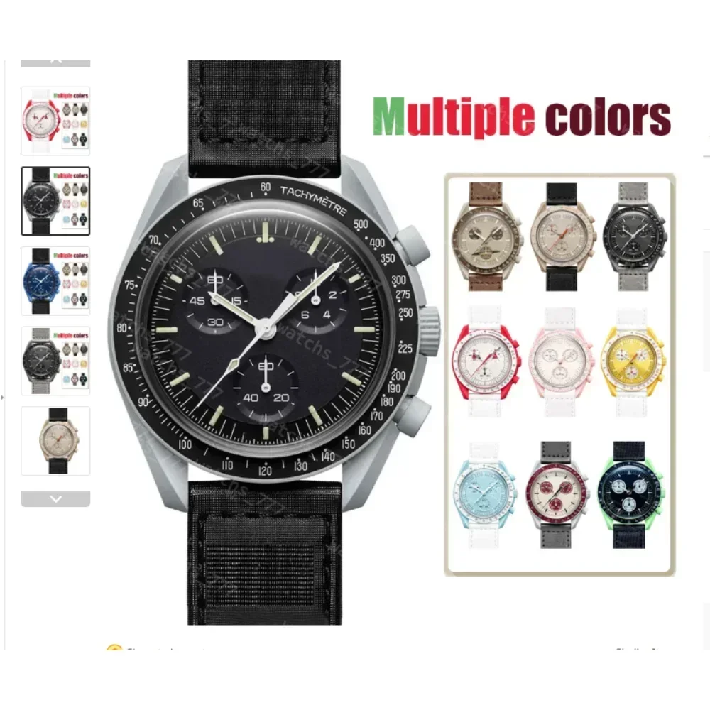 New Couple Watch Multifunction Plastic Case Weight Moon Watches For Men swatch Ladies Business Chronograph Explore Planet Clock
New Couple Watch Multifunction Plastic Case Weight Moon Watches For Men swatch Ladies Business Chronograph Explore Planet Clock