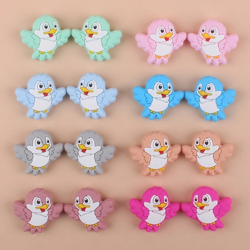 3Pcs New Cartoon Animal Bird Bead Silicone Teether Rodent Molar Toy DIY Baby Pacifier Chain Accessories Chewing Beads BPA-Free
3Pcs New Cartoon Animal Bird Bead Silicone Teether Rodent Molar Toy DIY Baby Pacifier Chain Accessories Chewing Beads BPA-Free