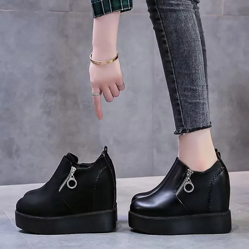 

Female Chunky Women Casual Shoes Woman Platform trainers lady wedge comfy Fashion Low Top non slip Sneakers zapatillas de mujer