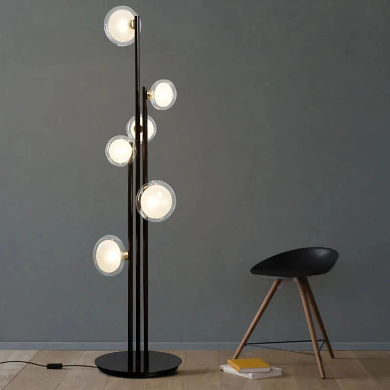 New FLOOR LAMP Vintage glass ball floor lamp Vertical For Bedroom Room Decoration G9 Designer Black Nordic minimalist lamp
New FLOOR LAMP Vintage glass ball floor lamp Vertical For Bedroom Room Decoration G9 Designer Black Nordic minimalist lamp
