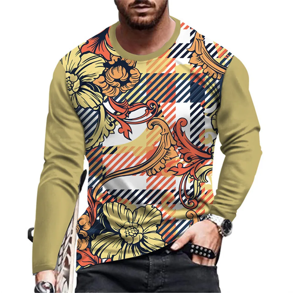 New 3D pattern printed long sleeved men's and women's fashionable T-shirt, sports comfortable top, oversized round neck clothing
New 3D pattern printed long sleeved men's and women's fashionable T-shirt, sports comfortable top, oversized round neck clothing