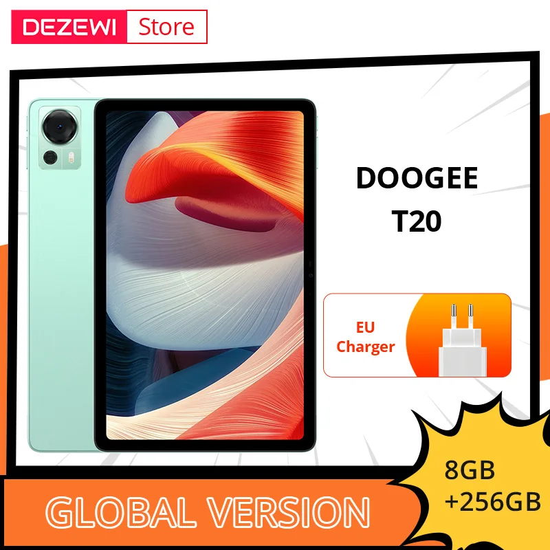 DOOGEE T20 планшет с низким уровнем яркости, восьмиядерным процессором Spreadtrum 10,4 дюйма, 2K FHD +, 8 ГБ + 256 ГБ, 8300 мАч
DOOGEE T20 планшет с низким уровнем яркости, восьмиядерным процессором Spreadtrum 10,4 дюйма, 2K FHD +, 8 ГБ + 256 ГБ, 8300 мАч