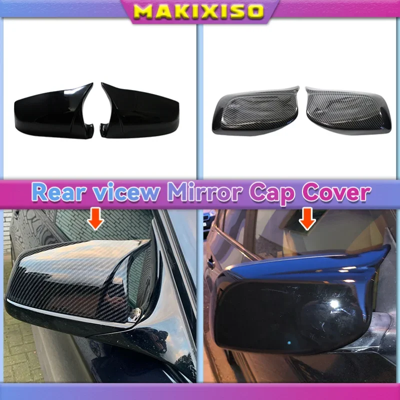 

Side Wing Rearview Mirror Cover Cap For BMW 5 6 7 Series F01 F02 F03 F04 F06 F07 F10 F11 F12 F13 Carbon Black high quality types