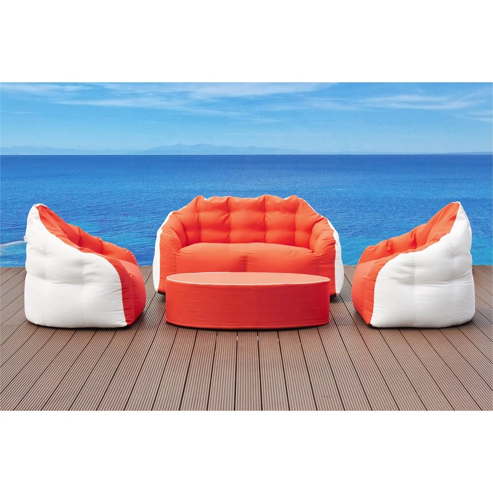 Garden Outdoor Furniture Sofa Set Innovation Design Lightweight No Frame Tomato and White Fabric Eco-friendly Light Weight
Garden Outdoor Furniture Sofa Set Innovation Design Lightweight No Frame Tomato and White Fabric Eco-friendly Light Weight