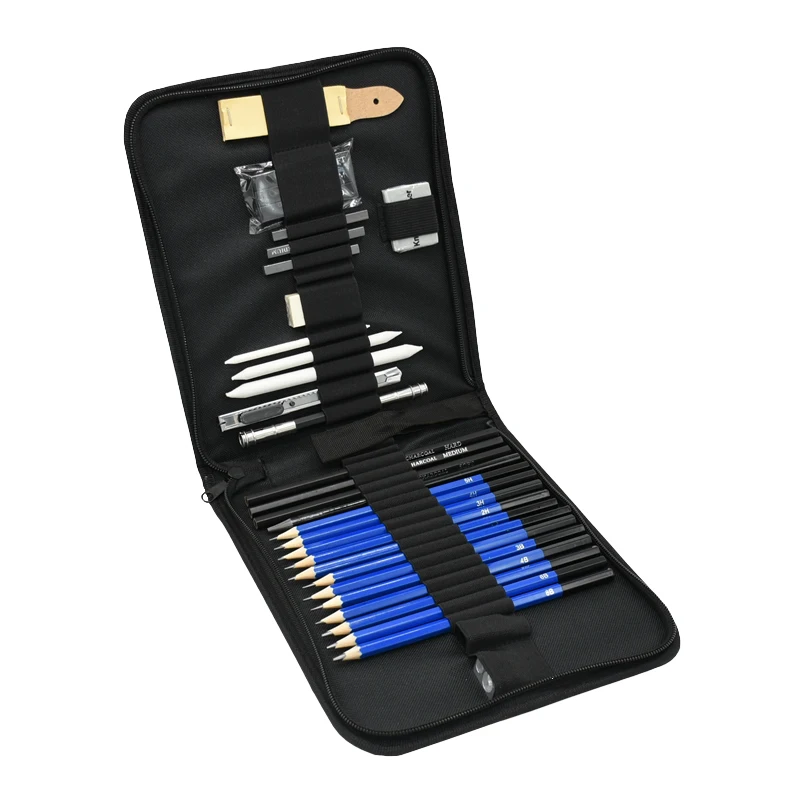 32Pcs/set Sketch Pencil Set Professional Sketching Drawing Kit Wood Pencil Pencil Bags For Painter School Students Art Supplies
32Pcs/set Sketch Pencil Set Professional Sketching Drawing Kit Wood Pencil Pencil Bags For Painter School Students Art Supplies