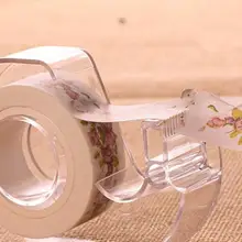 Fashion Transparent Tape Cutter Plastic Washi Paper Tape Shears Tapes Special Cutter Holder School Office Supplies
Fashion Transparent Tape Cutter Plastic Washi Paper Tape Shears Tapes Special Cutter Holder School Office Supplies