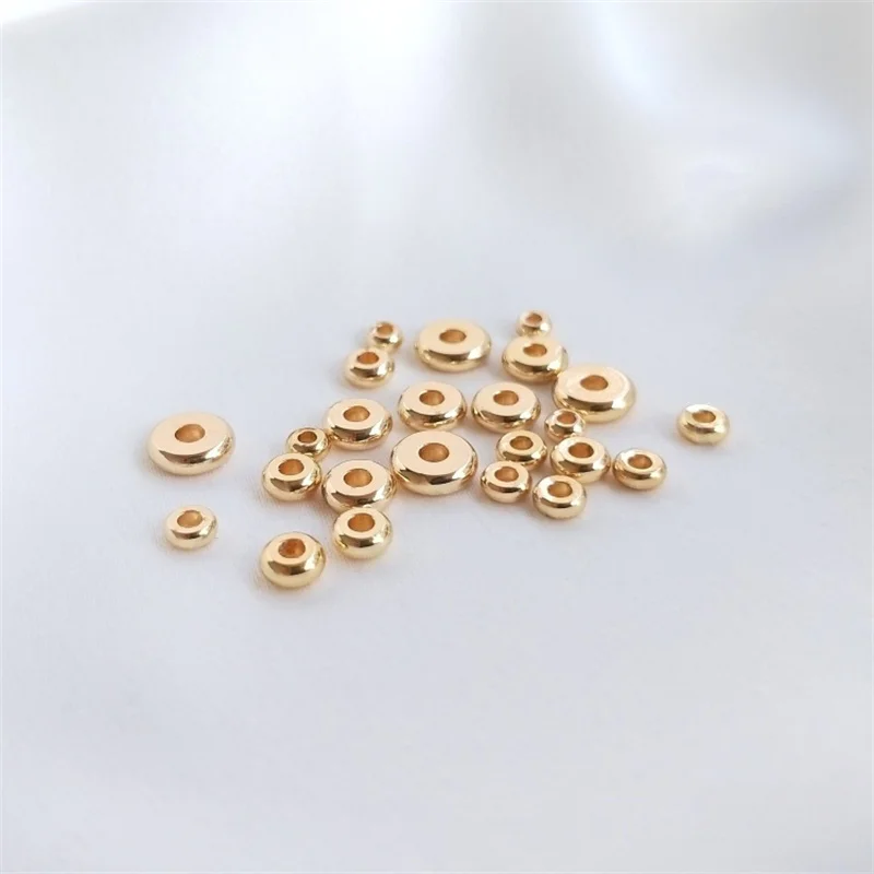 14K Gold Plated Donut Spacer Beads,Flat Rondelle Beads,High Quality Jewelry Making Beads,3/3.5/4/5/6mm
14K Gold Plated Donut Spacer Beads,Flat Rondelle Beads,High Quality Jewelry Making Beads,3/3.5/4/5/6mm