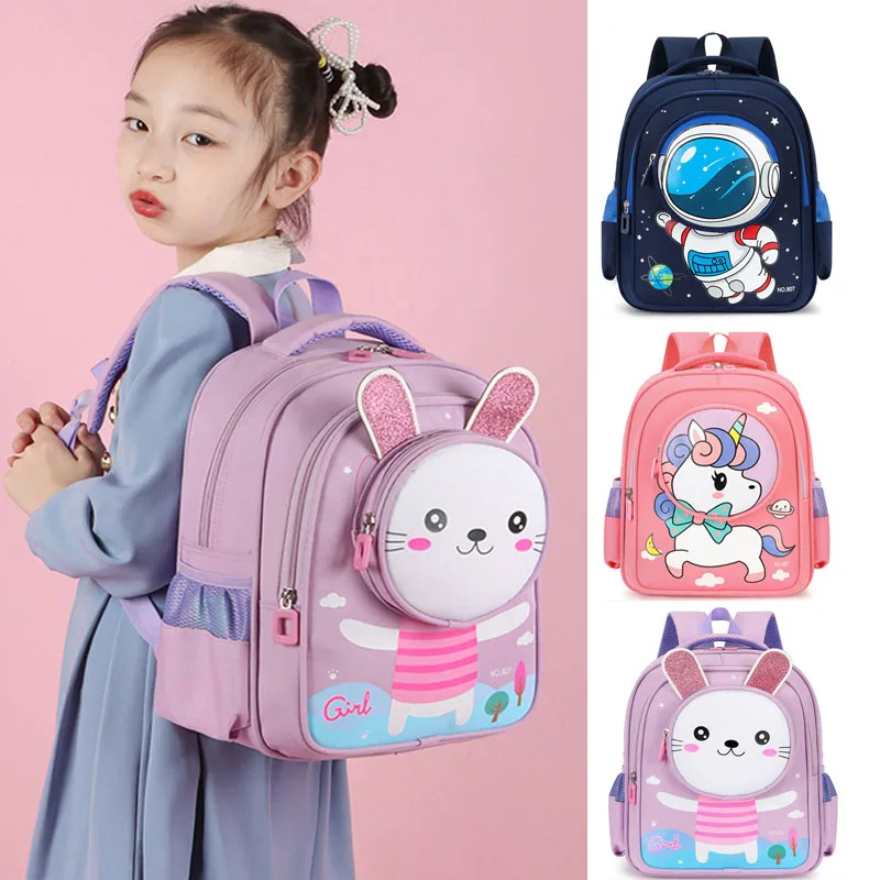 

Unicorn Children's Schoolbag First Grade Elementary School Student Fashion Backpack Cute Astronaut Print Kindergarten Backpack