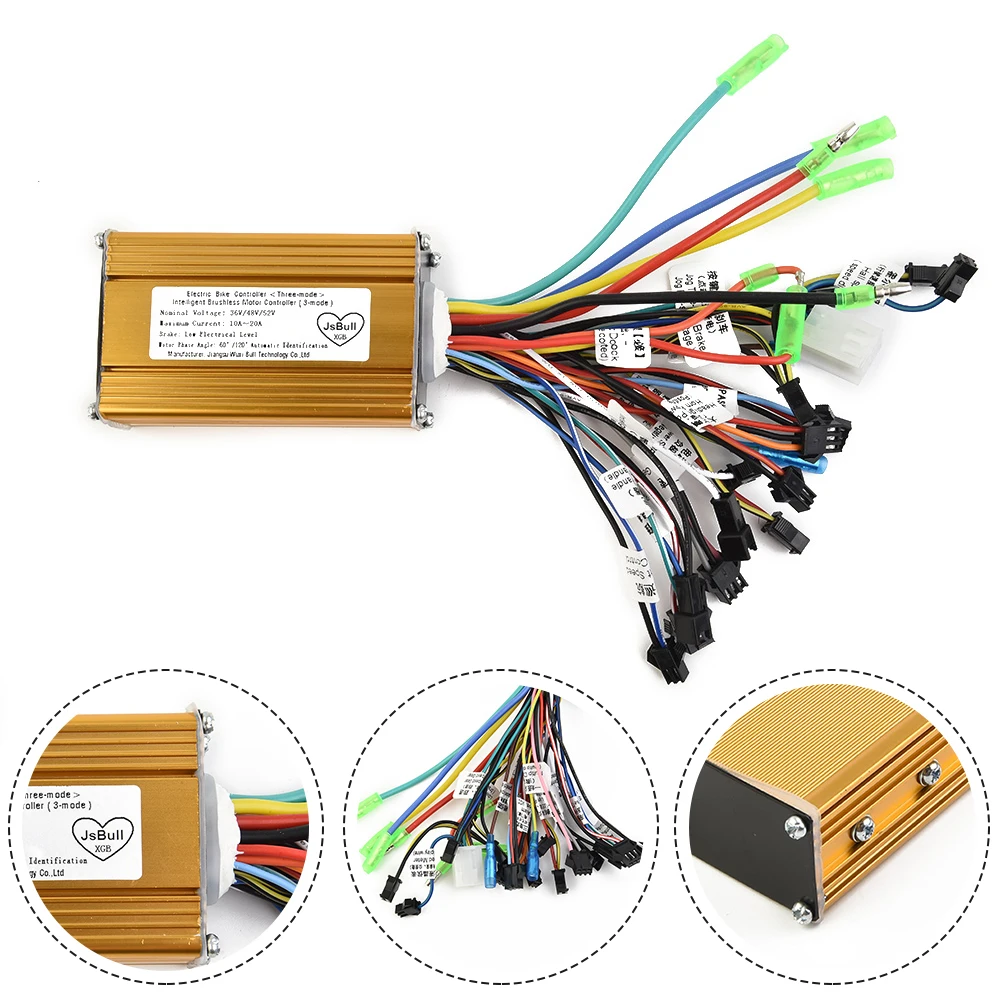 Sine Wave Brushless Controller 36/48/52V 350W For Electric Scooter E-Bike With Headlight And Horn Control Line Scooter Accessory
Sine Wave Brushless Controller 36/48/52V 350W For Electric Scooter E-Bike With Headlight And Horn Control Line Scooter Accessory