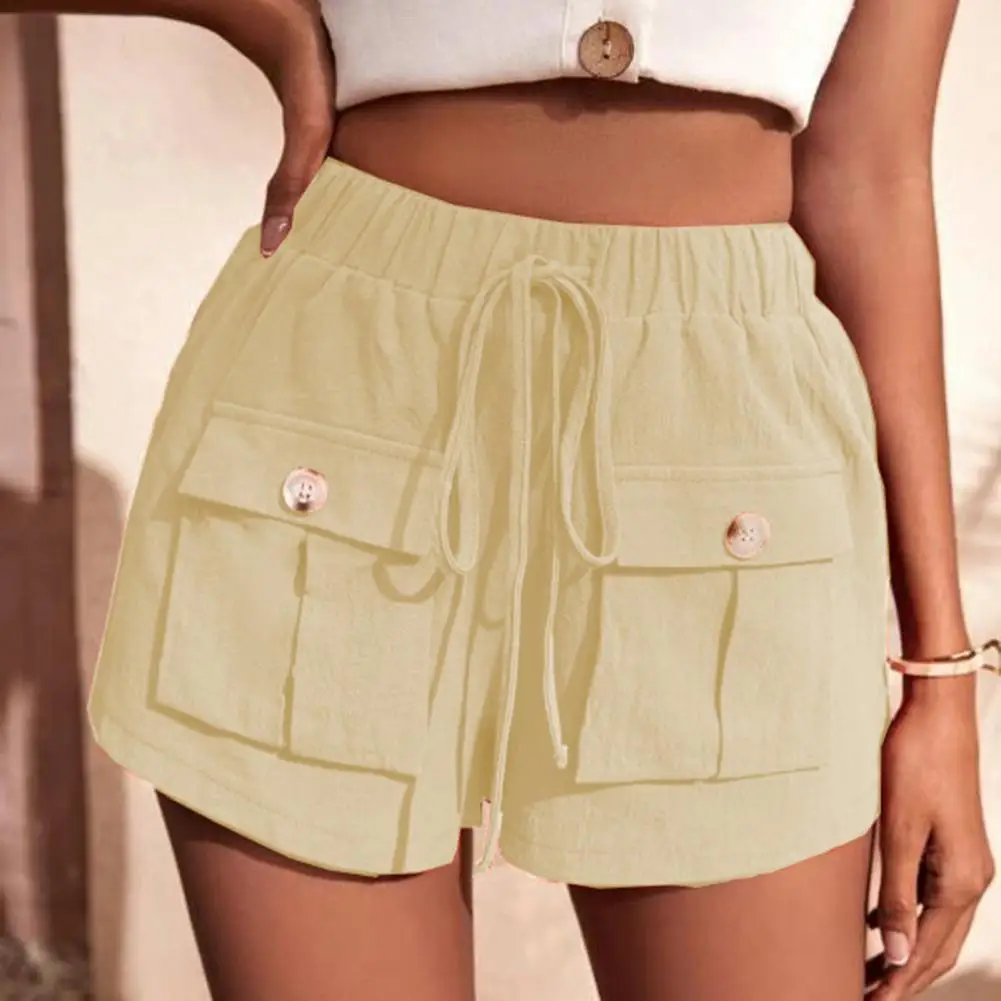 cotton Casual Women Short Pants Mid-rise Drawstring Pockets Summer Elastic Waist Loose Wide Leg Mini Cargo Shorts Streetwear
cotton Casual Women Short Pants Mid-rise Drawstring Pockets Summer Elastic Waist Loose Wide Leg Mini Cargo Shorts Streetwear