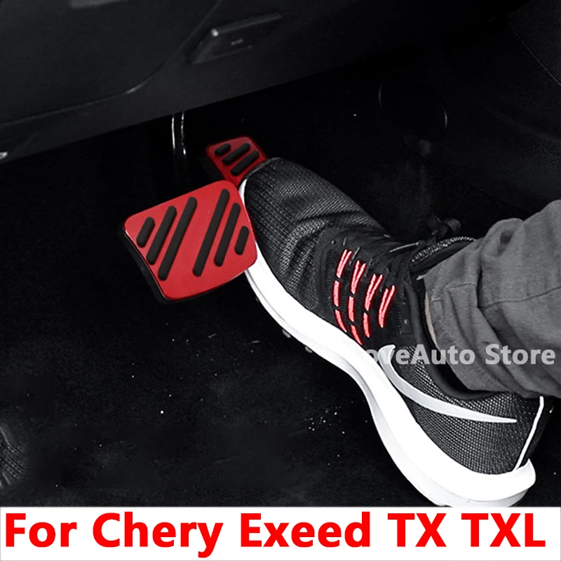 

For Chery Exeed TX TXL 2021 2020 2019 2018 Car Accelerator Gas Pedal Cover Brake Foot Pedal Pads Fuel Brake Clutch Pedals