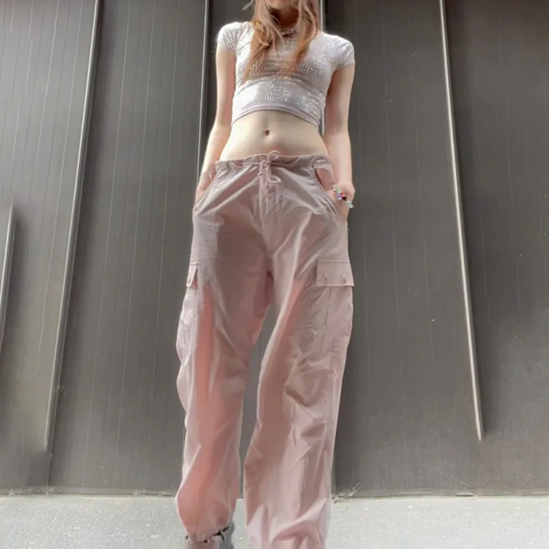 Pink Casual Baggy Solid Hippie Cargo Pants 2022 Women Trousers Long Straight Fashion Y2K Joggers Women High Waist Cargo Pants
Pink Casual Baggy Solid Hippie Cargo Pants 2022 Women Trousers Long Straight Fashion Y2K Joggers Women High Waist Cargo Pants
