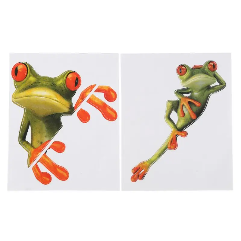 

Types Funny Frog Car Stickers 3D Stereo Truck Window Decal Graphics Sticker Automotive Interior Stickers