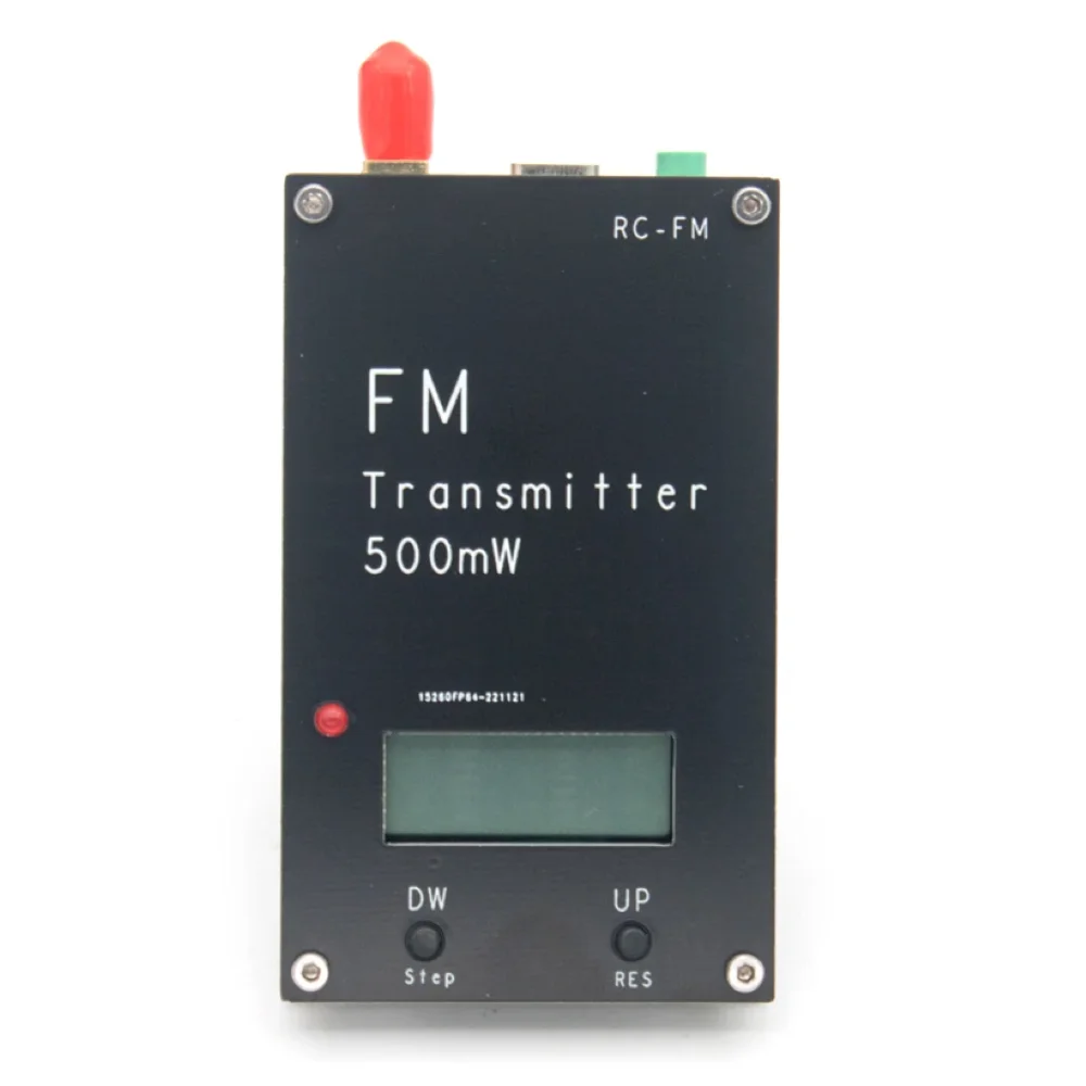 

2000M 0.5W FM Transmitter Frequency LED display Stereo Digital 76-108MHz for DSP Radio broadcast Campus Radio Station Receiver