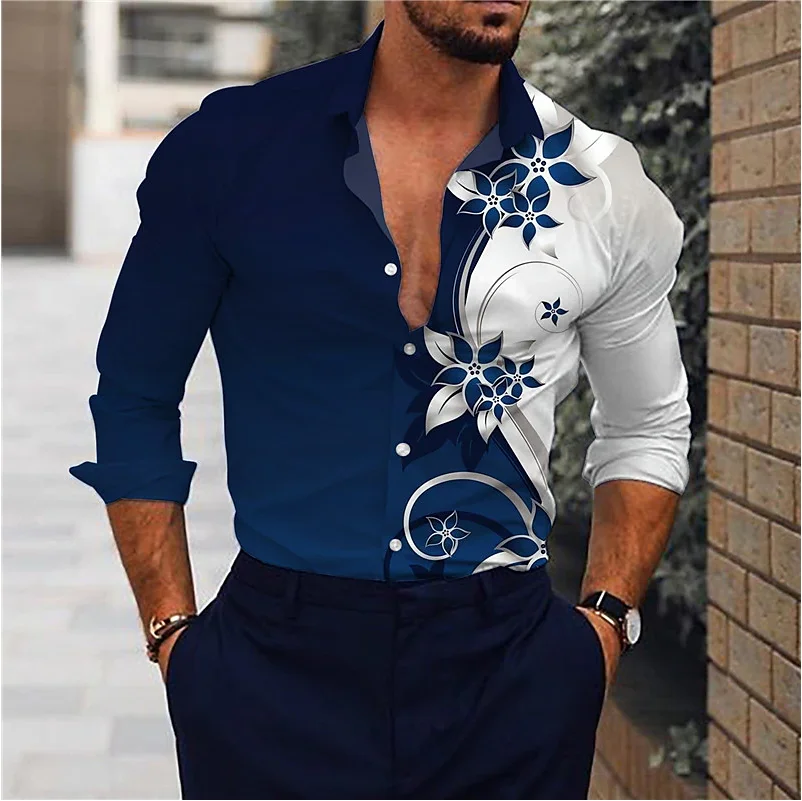 Men's Shirt Floral Pattern Cuffed Outdoor Streetwear Long Sleeve Button Print Clothing Sports Fashion Streetwear Designer
Men's Shirt Floral Pattern Cuffed Outdoor Streetwear Long Sleeve Button Print Clothing Sports Fashion Streetwear Designer