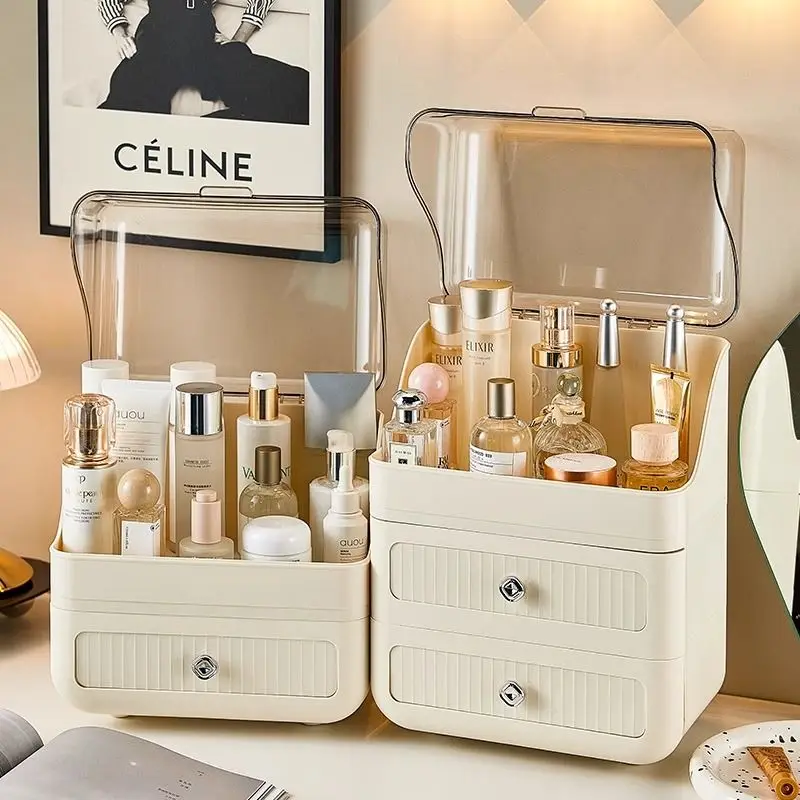 Cosmetic Storage Box Makeup Brush Bucket Dustproof Jewelry Makeup Organizer Home Skin Care Makeup Storage Drawer Display Cabinet
Cosmetic Storage Box Makeup Brush Bucket Dustproof Jewelry Makeup Organizer Home Skin Care Makeup Storage Drawer Display Cabinet