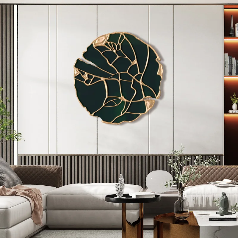 Living Room Luxury Iron Wall Decoration Modern Round Metal Wall Pendant For Hallway Dining Room Simple Home Decoration 60cm Living Room Luxury Iron Wall Decoration Modern Round Metal Wall Pendant For Hallway Dining Room Simple Home Decoration 60cm