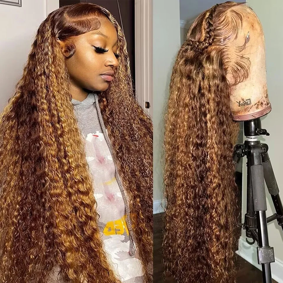 250% Highlight Ombre 13x6 HD Deep Wave Frontal Wigs 30 inch Curly Lace Front Human Hair Wig Honey Blonde Colored Brazilian Wigs
250% Highlight Ombre 13x6 HD Deep Wave Frontal Wigs 30 inch Curly Lace Front Human Hair Wig Honey Blonde Colored Brazilian Wigs