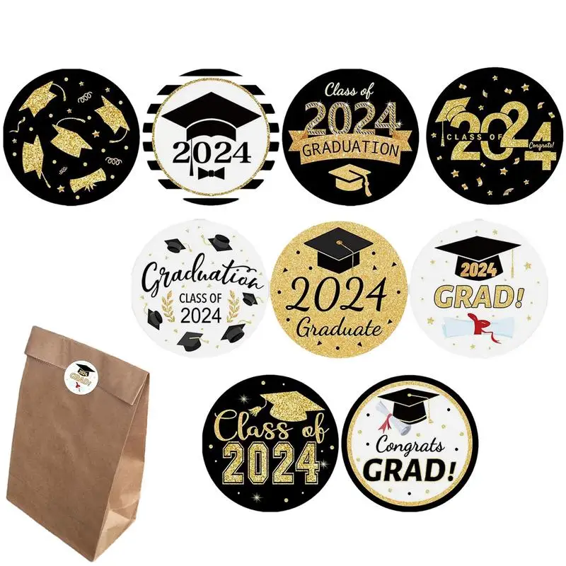 

Graduation Stickers Class Of 2024 500PCS Class Of 2024 Labels 2024 Graduation Labels Grad Party Supply Envelope Stickers