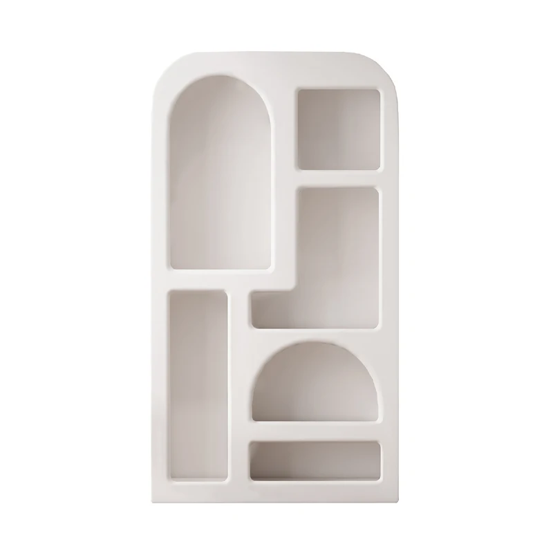 White cave cabinet display cabinet, product display and decoration cabinet, Nordic minimalist living room, arched storage 
White cave cabinet display cabinet, product display and decoration cabinet, Nordic minimalist living room, arched storage