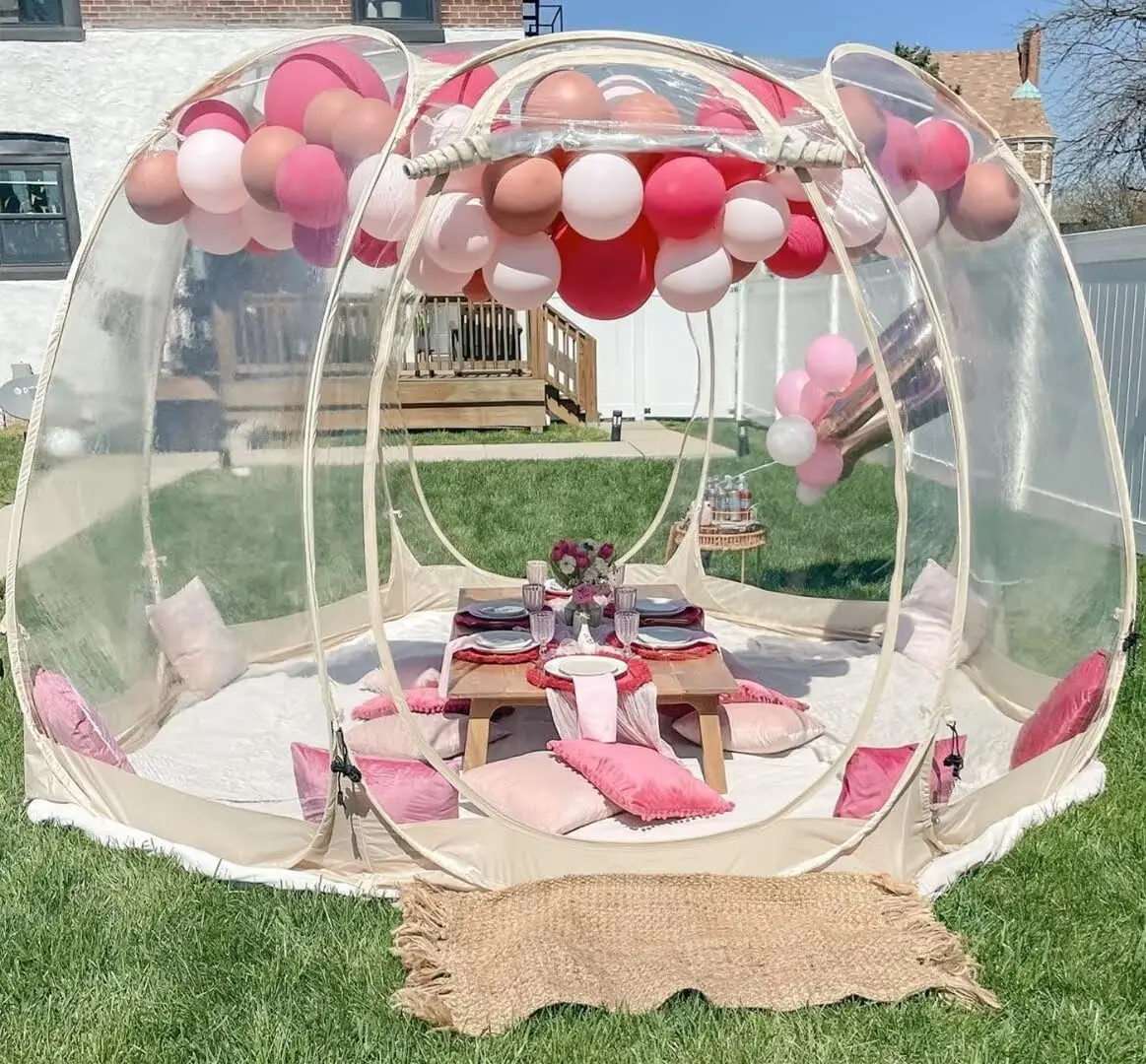 Screen Houses Pop-up Outdoor Camping Tent, 540 Degree Fully Transparent Non Dead Corner Gazebo
Screen Houses Pop-up Outdoor Camping Tent, 540 Degree Fully Transparent Non Dead Corner Gazebo