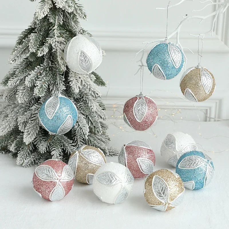 8cm powder stained Christmas ball, Christmas tree set, ceiling decoration pendant, 1 box
8cm powder stained Christmas ball, Christmas tree set, ceiling decoration pendant, 1 box
