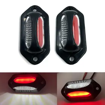 오토바이 RV 트럭 트레일러 번호판 조명, 12V 24V LED 번호판 조명, 1 개 2 개