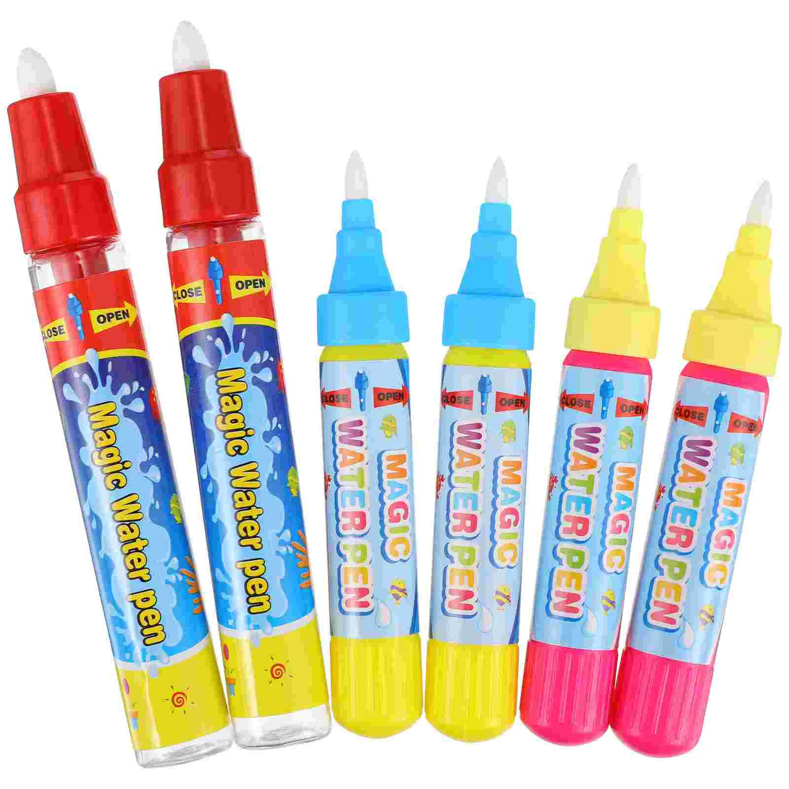 

6 Pcs Drawing Water Pens Markers Painting Big Money for Toddlers Students Graffiti Child Supplies Brush