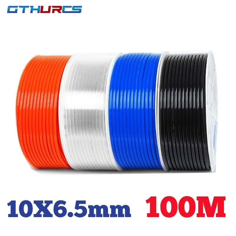 

100 Meters Roll 10*6.5mm OD10mm*ID6.5mm PU High Pressure Pneumatic Component Air Line Hose For Compressor