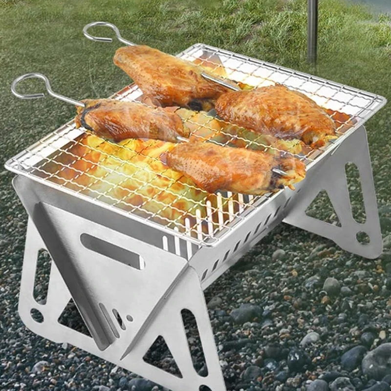 Portable Folding Grill Multifunctional Heating Camping Grill Net Outdoor Stainless Steel Wood Stove Kitchen Tools
Portable Folding Grill Multifunctional Heating Camping Grill Net Outdoor Stainless Steel Wood Stove Kitchen Tools
