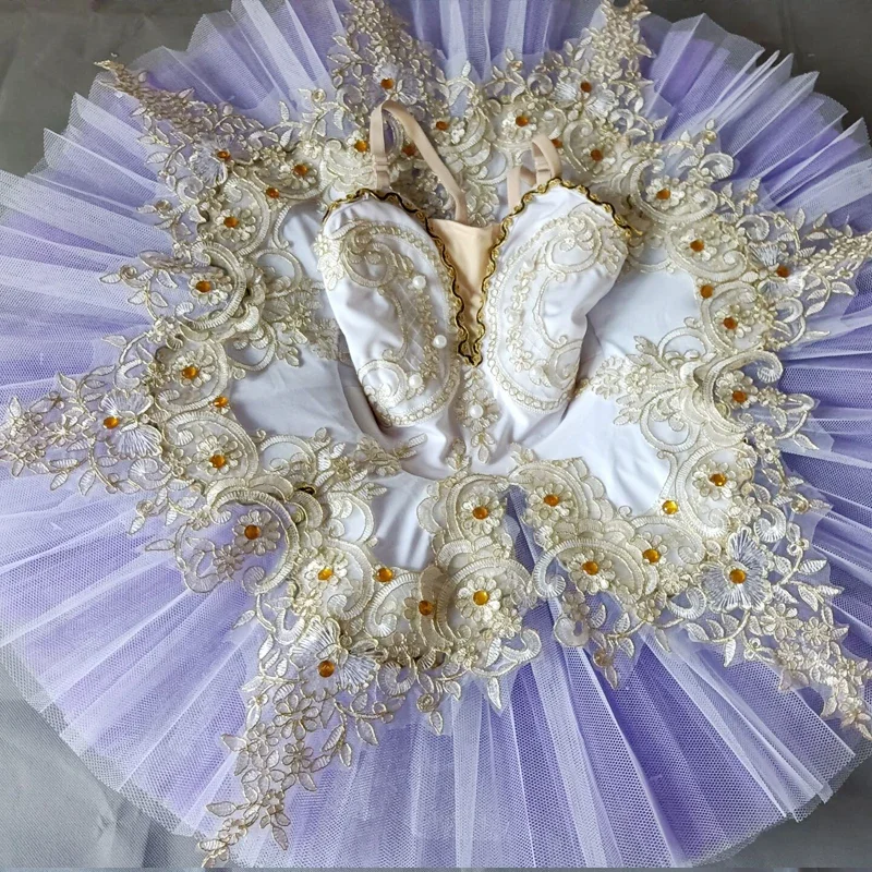 

Children Professional Ballet Tutus Purple White Swan Lake Ballet Tutu Kids Costume Ballet Dress Women Dance Performance Costumes